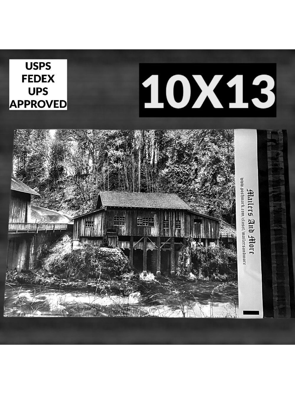 25 10X13 Poly Mailers Vintage Cedar Creek Grist Mill WA PRICE IS FIRM - Picture 10 of 10
